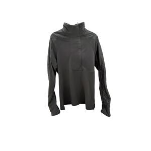 Athleta Quilted Pullover Sweatshirt - Charcoal Gray - Size XS